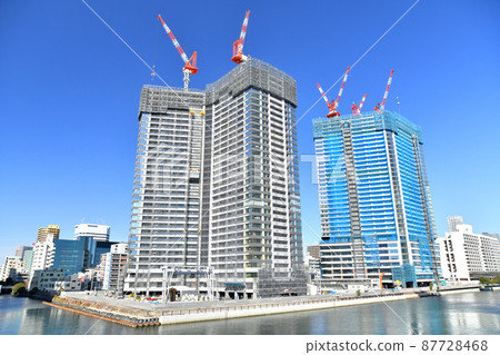 Around Park Tower Kachidoki from Dawn Ohashi / Overlooking the Asashio Canal (Chuo-ku, Tokyo) [2022.2] 87728468