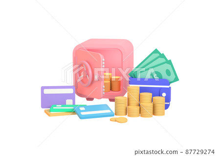 Safe banknotes and coins. investment business. Safe banknotes and coins. investment business. 87729274