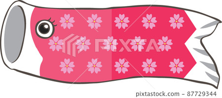 Floral pink carp streamer Floral pink carp streamer 87729344