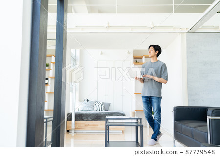 遠程辦公Male PC Living生活方式Casual 87729548