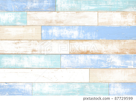 Dirty painted summer wood deck that can also be used as wallpaper 87729599