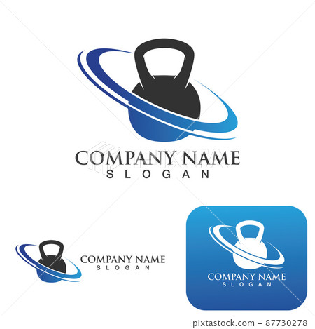 Gym fitness health people logo vector image 87730278