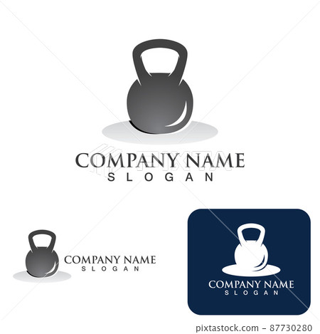 Gym fitness health people logo vector image 87730280