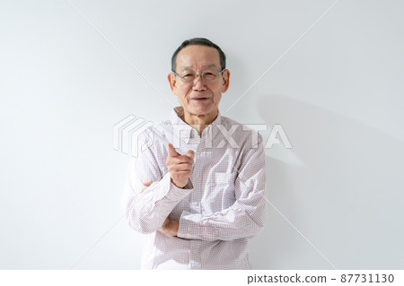 高級男性肖像生氣 87731130