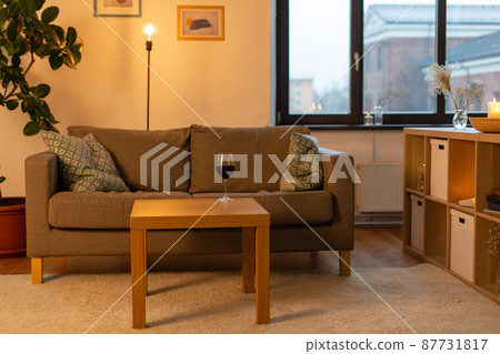 sofa with cushions at cozy home living room sofa with cushions at cozy home living room 87731817