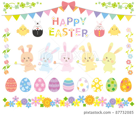 Easter illustration set 87732085
