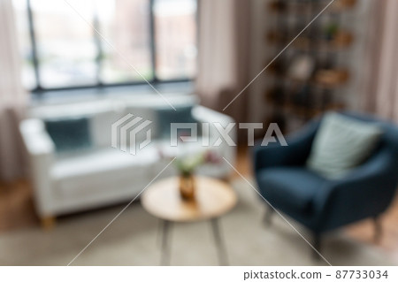 blurred living room interior at home 87733034