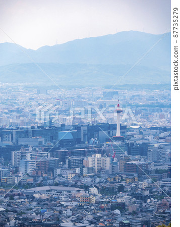 Tendai Sect Seiren-in Gate Ruins Shogunzuka Seiryuden The cityscape of Kyoto seen from the big stage 87735279