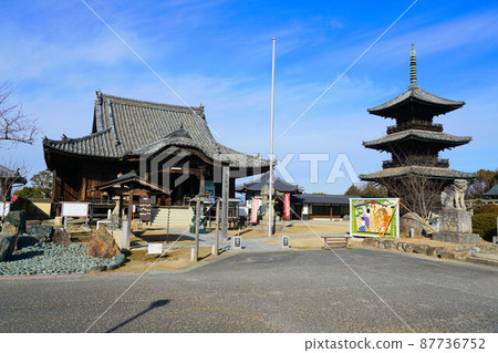 [中國33觀音聖地]陽光明媚的冬日陽慶寺2區7岡山縣瀨戶內市 87736752