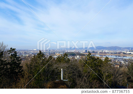 [Chugoku 33 Kannon Sacred Ground] No. 2 Townscape of Saidaiji seen from Yokeiji Temple 1 Setouchi City, Okayama Prefecture 87736755