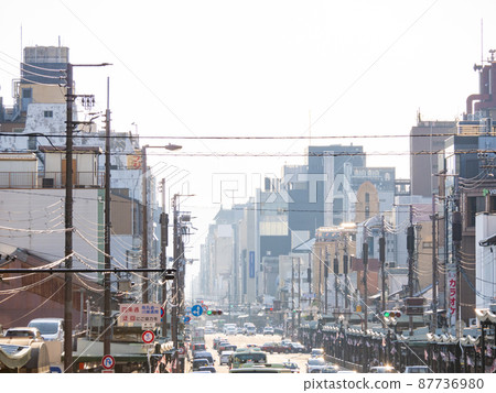 Shijyo電車從八坂神社觀看 Shijyo電車從八坂神社觀看 87736980