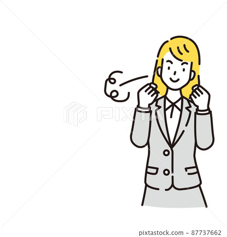 人物插圖線描 87737662