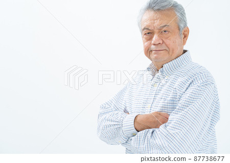 Senior man portrait 87738677