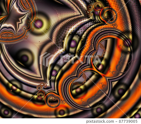 Computer generated abstract colorful fractal artwork 87739005