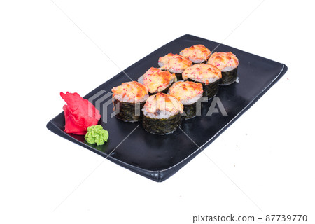 Japanese Cuisine - Sushi Roll with Shrimps and Conger, Avocado, Tobiko and Cheese. sushi rolls tempura,japanese food style ,Traditional Japanese cuisine, Crunchy Shrimp Tempura Roll Japanese Cuisine - Sushi Roll with Shrimps and Conger, Avocado, Tobiko and Cheese. sushi rolls tempura,japanese food style ,Traditional Japanese cuisine, Crunchy Shrimp Tempura Roll 87739770