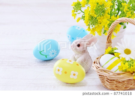 Easter eggs and rabbits Easter eggs and rabbits 87741018