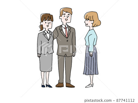 將女人介紹給女人 可笑的手寫人物矢量,線條畫的簡單著色 將女人介紹給女人 可笑的手寫人物矢量,線條畫的簡單著色 87741112