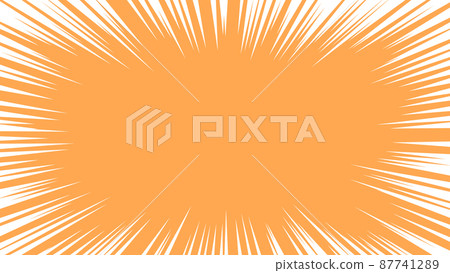 Orange with white concentrated line background vector material Orange with white concentrated line background vector material 87741289