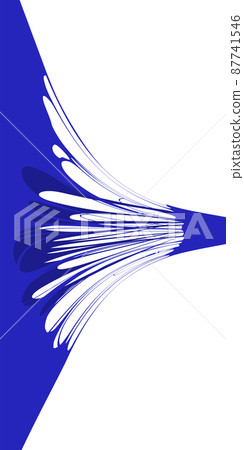 Slime sticky stretched. Blue funny squesse, jelly glue liquid substance, tencion, elasticity. Vector illustration 87741546
