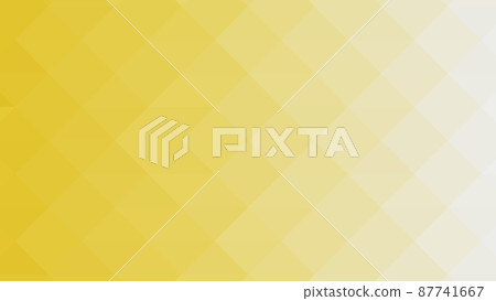 Yellow segmented background. Triangular pixelation. Color texture. 87741667