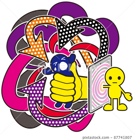 使用智能手機在互聯網上攻擊他人的人 使用智能手機在互聯網上攻擊他人的人 87741807