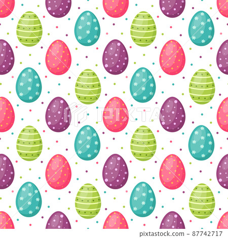 Seamless pattern with Easter egg. Happy Easter, vector illustration Seamless pattern with Easter egg. Happy Easter, vector illustration 87742717