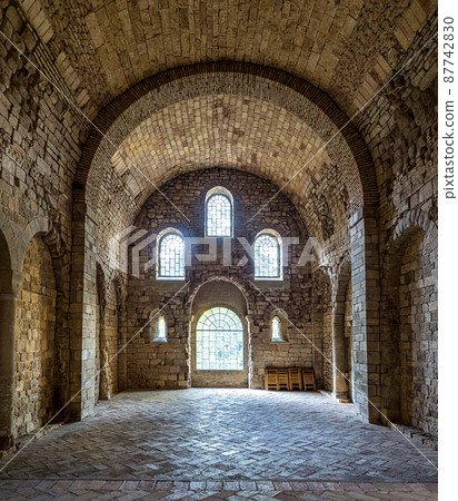 The Royal Monastery Of San Juan De La Pena near Jaca. Huesca, Aragon. Spain 87742830