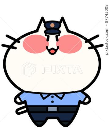 警官尼揚科的插圖素材 警官尼揚科的插圖素材 87743008