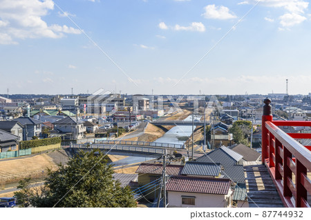 千葉縣並切不動尊主殿的城市景觀 87744932