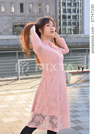 Women in the river side Women in the river side 87747280