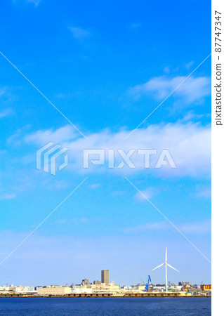 Scenery of Yokohama City and Yokohama Port 87747347