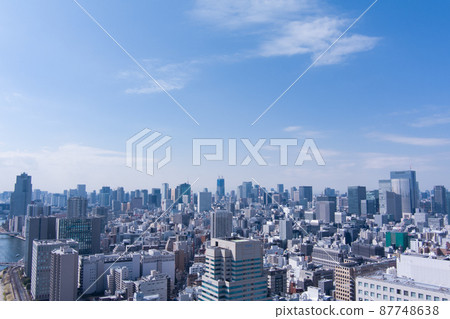 Townscape in Tokyo Aerial photograph 87748638