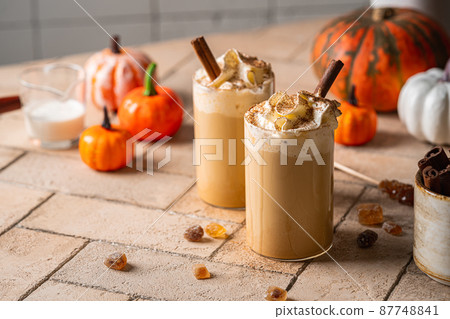 Autumn pumpkin spice latte Autumn pumpkin spice latte 87748841
