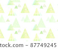 Scandinavian green natural taste texture pattern swatch 87749245