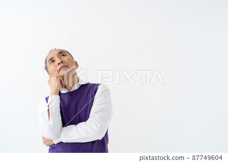 老人擔心的想法 老人擔心的想法 87749604