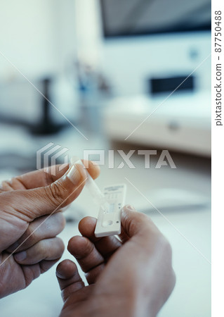 has a covid-19 rapid test in the office has a covid-19 rapid test in the office 87750488