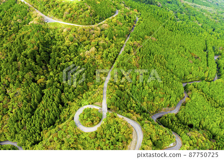 A bird's-eye view of the Tsukuba skyline, Mt. Tsukuba, Ibaraki Prefecture 87750725