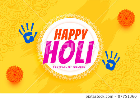 happy holi kids style greeting design happy holi kids style greeting design 87751360