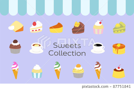Sweets illustration set Sweets illustration set 87751841