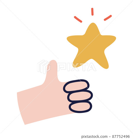 Raiting. Hand Drawn Doodle Icon. Raiting. Hand Drawn Doodle Icon. 87752496