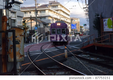 蘭電（京福電鐵蘭電線）在 Kaikonoyashiro 站 87753151