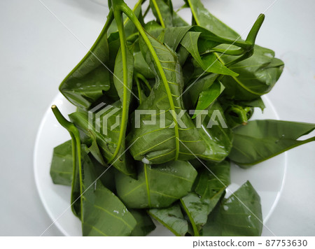 MELAKA, MALAYSIA -MARCH 4, 2022: Tapai is a traditional food of the Malay community. Made from glutinous rice that is fermented and marinated over a period of time. Taste good. MELAKA, MALAYSIA -MARCH 4, 2022: Tapai is a traditional food of the Malay community. Made from glutinous rice that is fermented and marinated over a period of time. Taste good. 87753630
