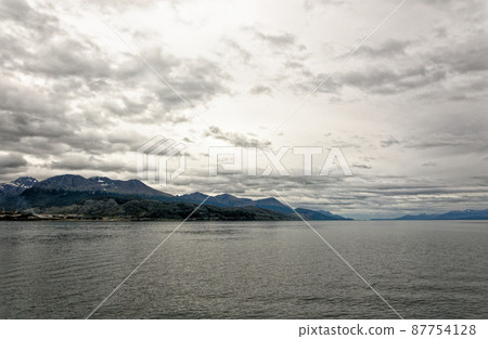 Mount Martial from Beagle Channel - Tierra del Fuego - Argentina 87754128