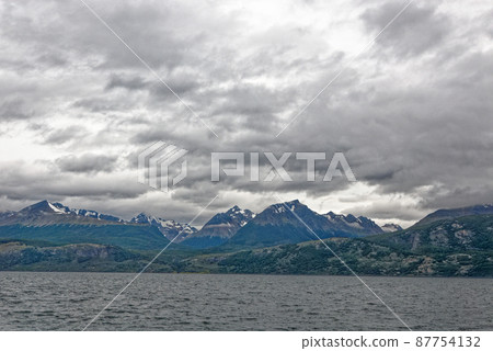 Mount Martial from Beagle Channel - Tierra del Fuego - Argentina 87754132