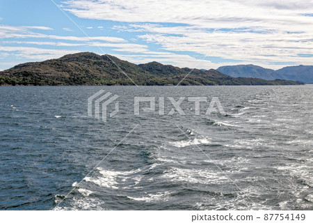 Mount Martial from Beagle Channel - Tierra del Fuego - Argentina Mount Martial from Beagle Channel - Tierra del Fuego - Argentina 87754149