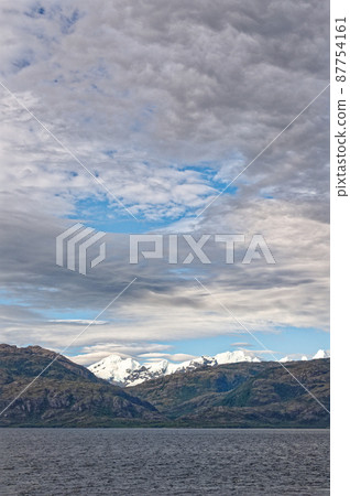 Mount Martial from Beagle Channel - Tierra del Fuego - Argentina Mount Martial from Beagle Channel - Tierra del Fuego - Argentina 87754161