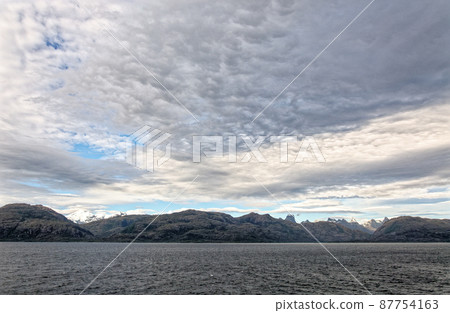 Mount Martial from Beagle Channel - Tierra del Fuego - Argentina Mount Martial from Beagle Channel - Tierra del Fuego - Argentina 87754163