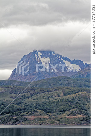 Mount Martial from Beagle Channel - Tierra del Fuego - Argentina Mount Martial from Beagle Channel - Tierra del Fuego - Argentina 87754352
