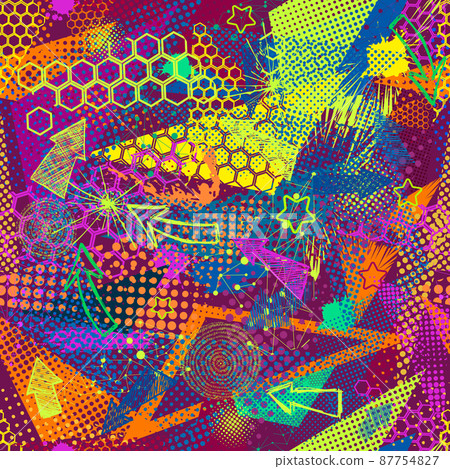 Abstract seamless pattern for textile.... - Stock Illustration ...
