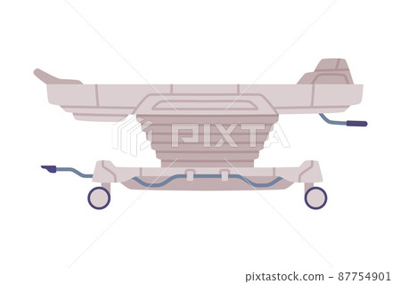 Operation Table as Medical Equipment and Assistance Device Vector Illustration 87754901